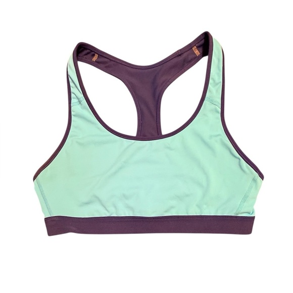 Champion Green and Blue Sports Bra Racerback Design Size XL - Picture 1 of 6